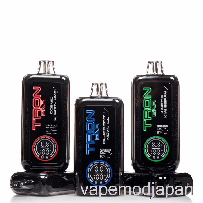 VAPE MOD トロンバー 12K 使い捨てネオンミントアイス